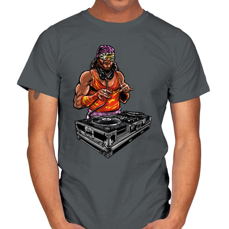 DJ Macho - Mens T-Shirts RIPT Apparel Small / Charcoal