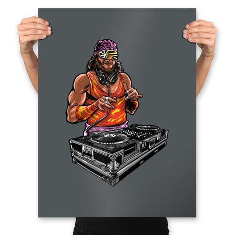 DJ Macho - Prints Posters RIPT Apparel 18x24 / Charcoal