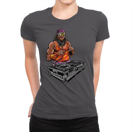 DJ Macho - Womens Premium T-Shirts RIPT Apparel Small / Heavy Metal