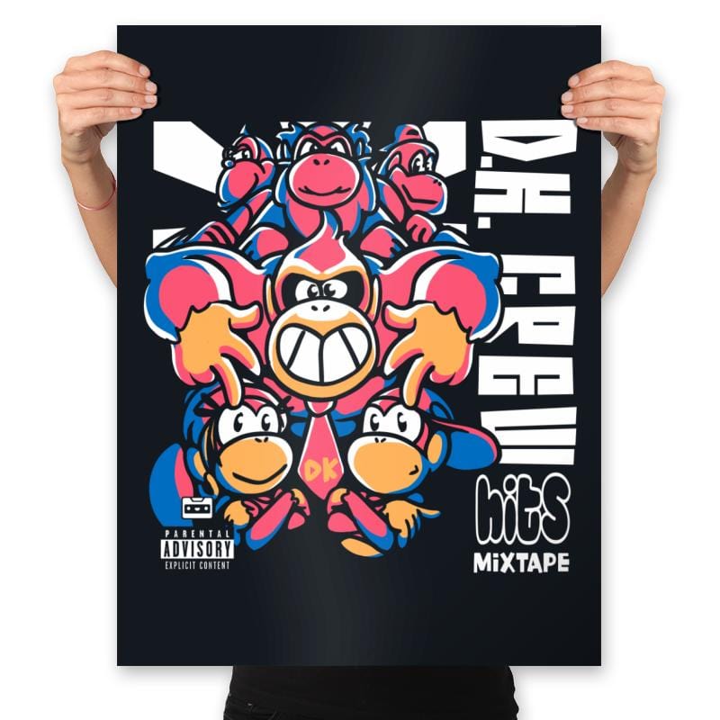 DK Crew Mixtape - Prints Posters RIPT Apparel 18x24 / Black