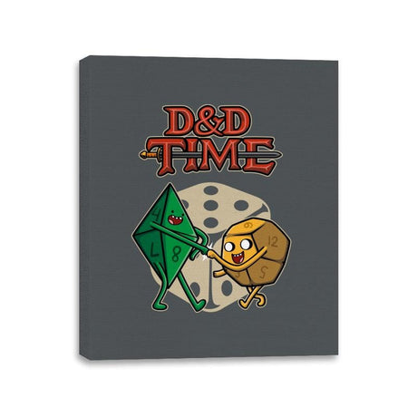 DnD Time - Canvas Wraps Canvas Wraps RIPT Apparel 11x14 / Charcoal