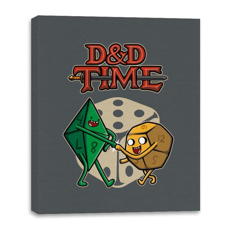 DnD Time - Canvas Wraps Canvas Wraps RIPT Apparel 16x20 / Charcoal