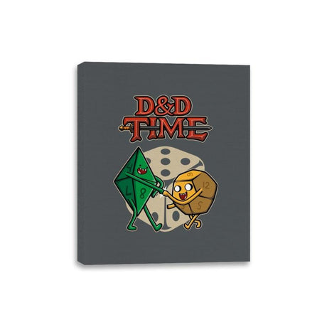 DnD Time - Canvas Wraps Canvas Wraps RIPT Apparel 8x10 / Charcoal