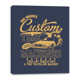 Doc Brown's Custom Time Machines - Canvas Wraps Canvas Wraps RIPT Apparel 16x20 / Navy