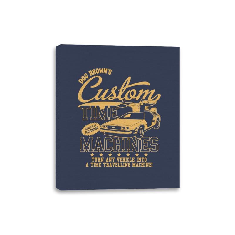 Doc Brown's Custom Time Machines - Canvas Wraps Canvas Wraps RIPT Apparel 8x10 / Navy