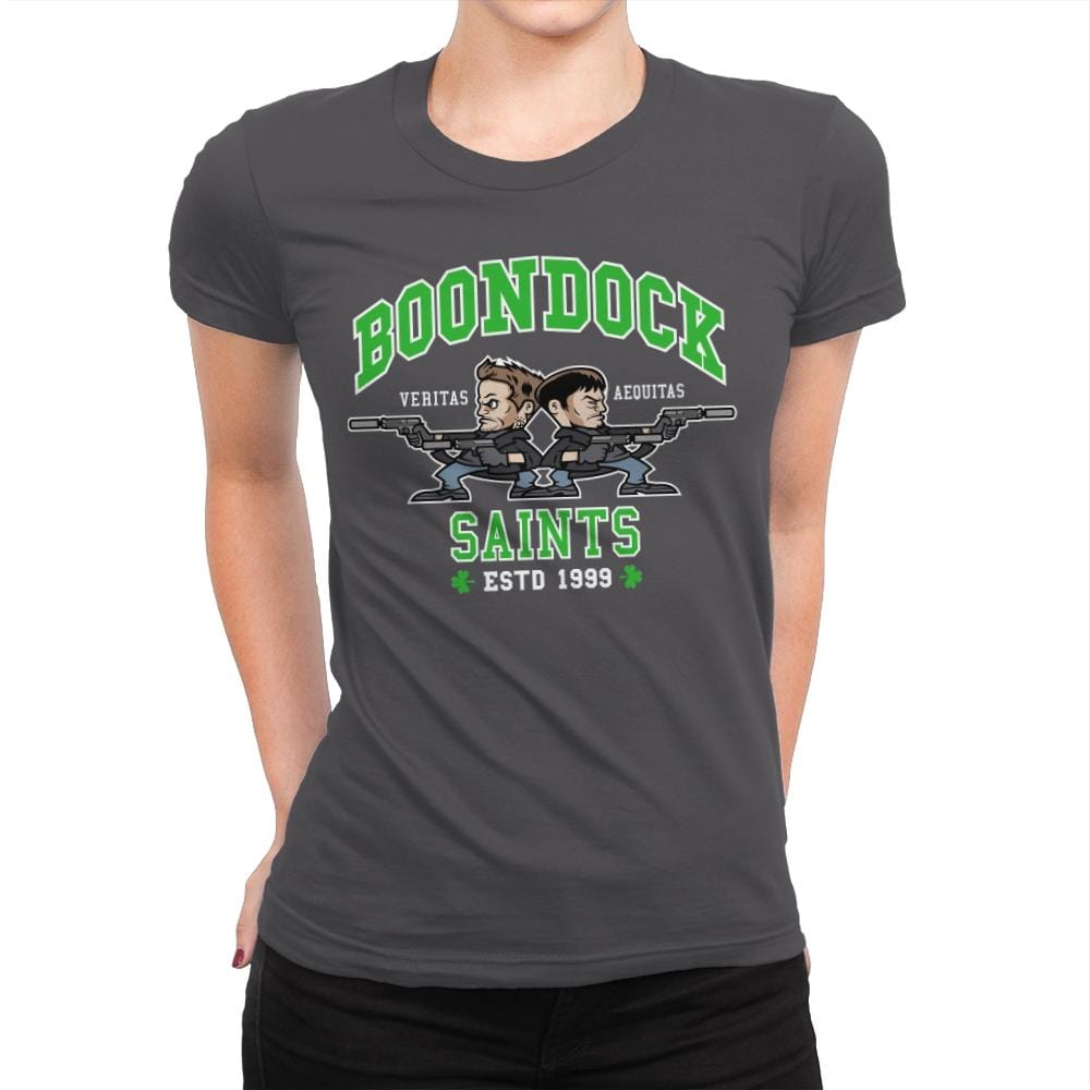 Docking Saints - Womens Premium T-Shirts RIPT Apparel Small / Heavy Metal