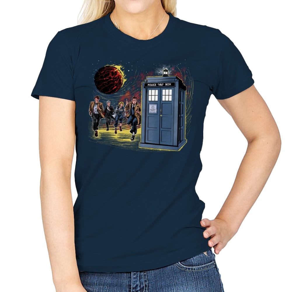 Doctor Cover - Womens T-Shirts RIPT Apparel Small / Navy