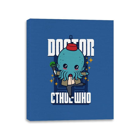 Doctor Cthul-Who - Canvas Wraps Canvas Wraps RIPT Apparel 11x14 / Royal