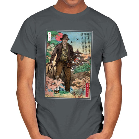 Doctor Jones in Japan - Mens T-Shirts RIPT Apparel Small / Charcoal