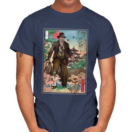 Doctor Jones in Japan - Mens T-Shirts RIPT Apparel Small / Navy