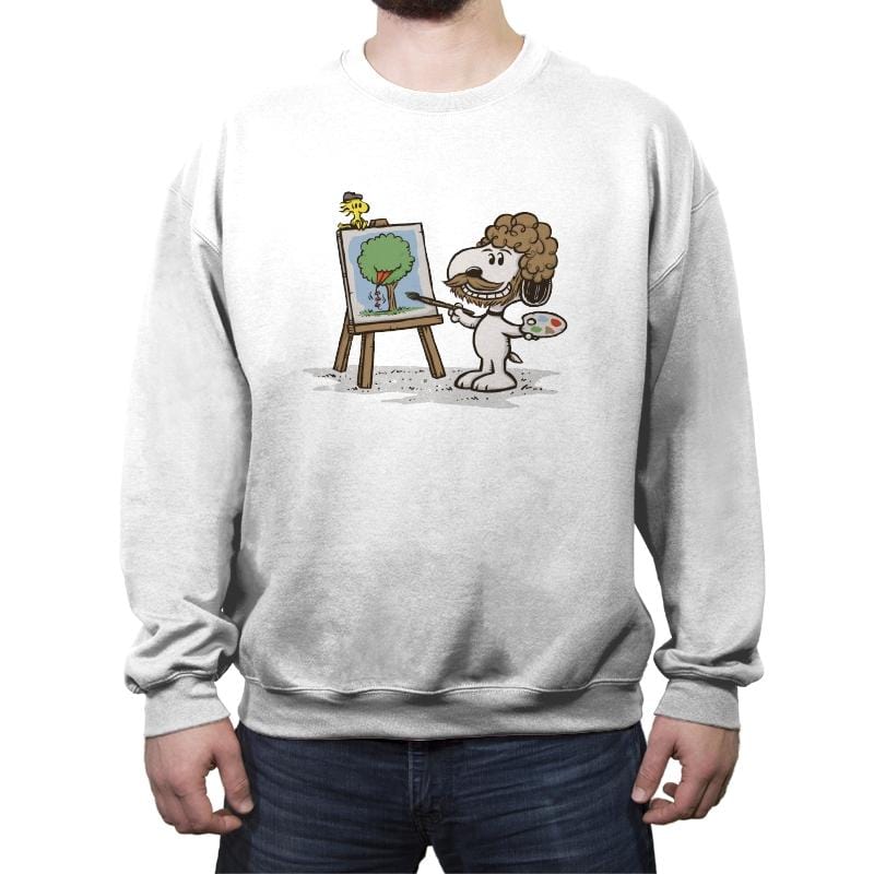 Dog Ross - Crew Neck Sweatshirt Crew Neck Sweatshirt RIPT Apparel Small / White