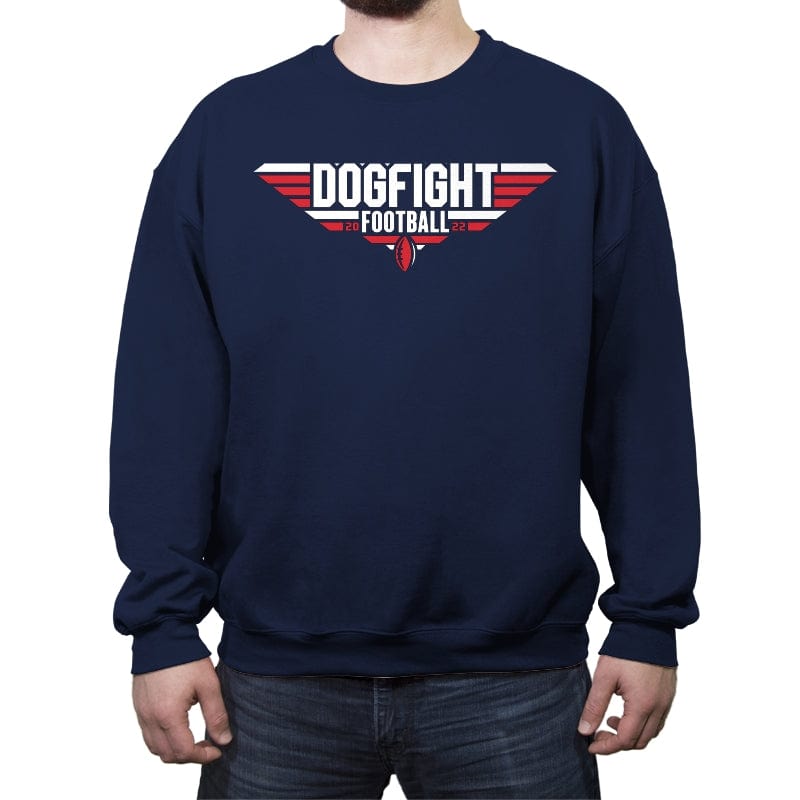 Dogfight Football - Crew Neck Sweatshirt Crew Neck Sweatshirt RIPT Apparel Small / Navy