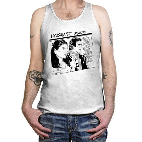 Dogmatic Youth - Tanktop Tanktop RIPT Apparel X-Small / White