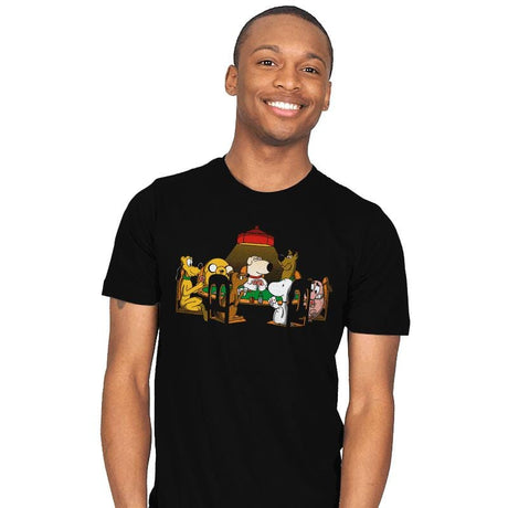 Dogs Playing Poker - Mens T-Shirts RIPT Apparel