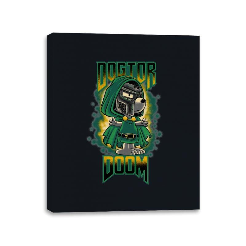 Dogtor Doom - Canvas Wraps Canvas Wraps RIPT Apparel 11x14 / Black