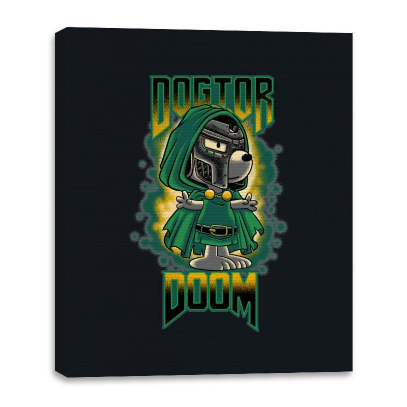 Dogtor Doom - Canvas Wraps Canvas Wraps RIPT Apparel 16x20 / Black