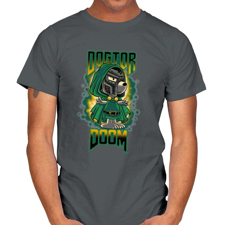 Dogtor Doom - Mens T-Shirts RIPT Apparel Small / Charcoal