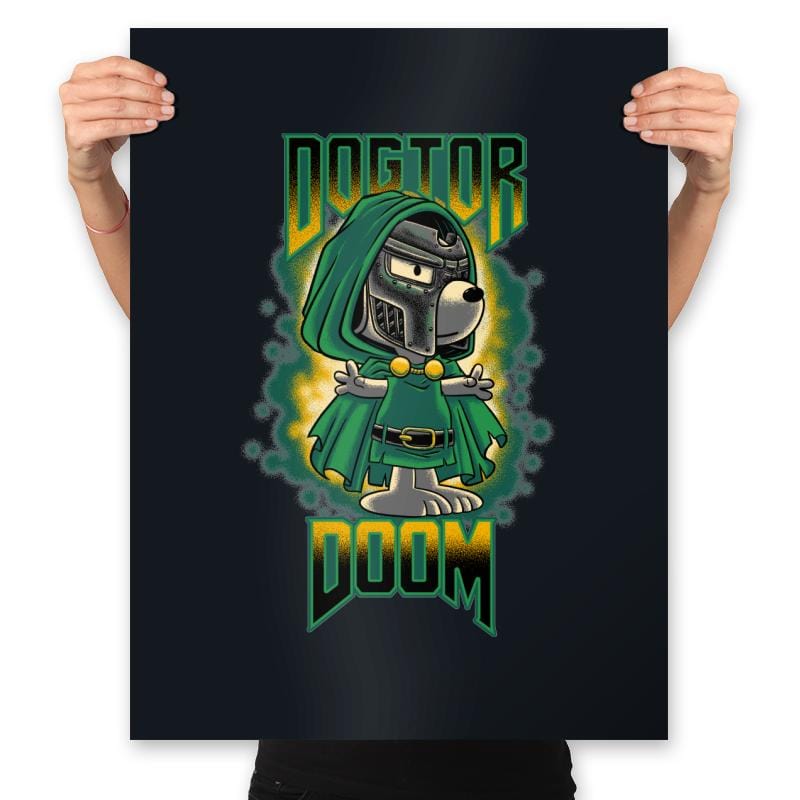 Dogtor Doom - Prints Posters RIPT Apparel 18x24 / Black