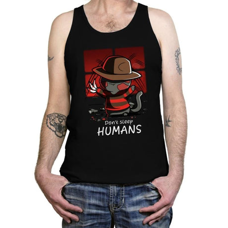 Don't Sleep Humans - Tanktop Tanktop RIPT Apparel X-Small / Black