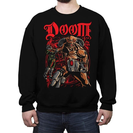 Don't Talk to Demons - Crew Neck Sweatshirt Crew Neck Sweatshirt RIPT Apparel Small / Black