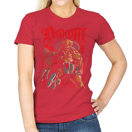 Don't Talk to Demons - Womens T-Shirts RIPT Apparel Small / Red