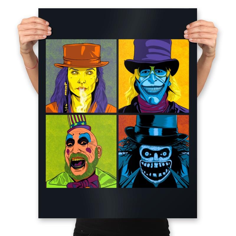 Don’t Trust Strangers In Hats - Prints Posters RIPT Apparel 18x24 / Black