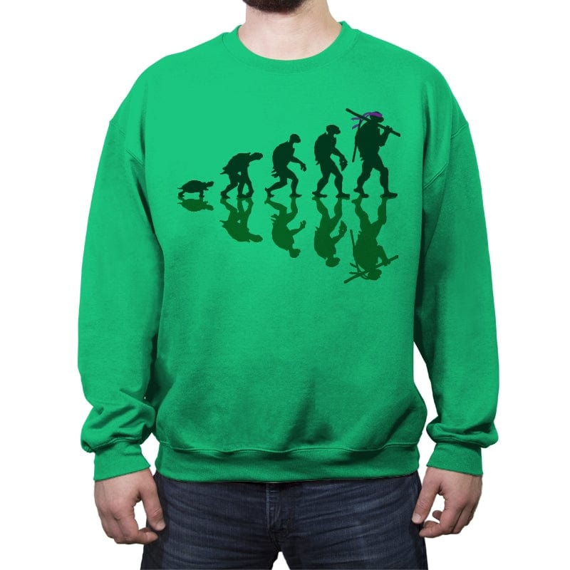 Donatello Evolution - Crew Neck Sweatshirt Crew Neck Sweatshirt RIPT Apparel Small / Irish Green