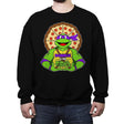 Donnie is my Turtle (My Purple Ninja Turtle) - Crew Neck Sweatshirt Crew Neck Sweatshirt RIPT Apparel Small / Black