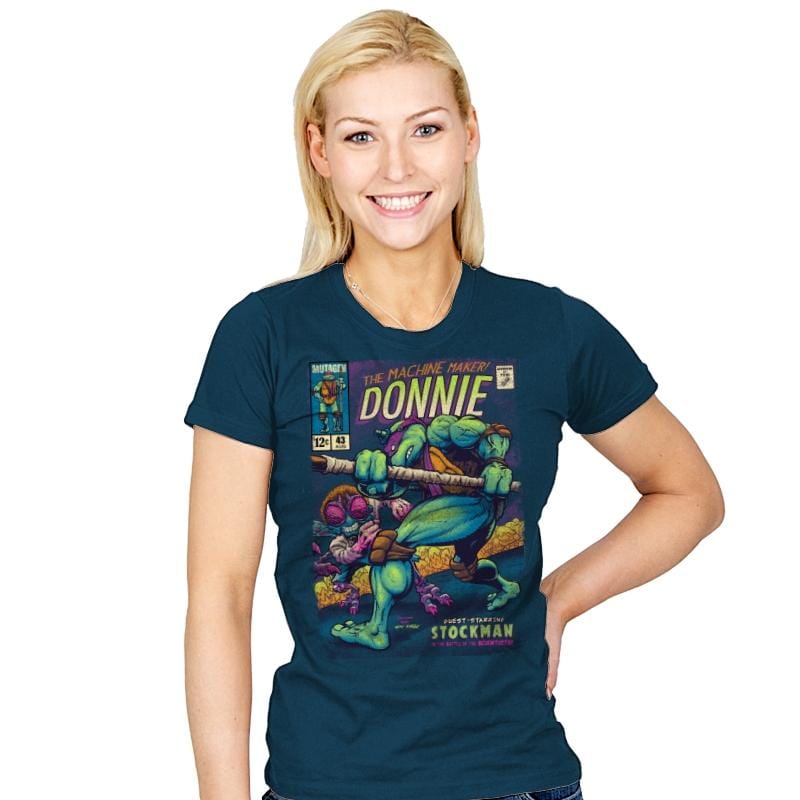 Donnie's Comics - Womens T-Shirts RIPT Apparel Small / Indigo