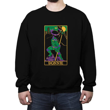 Donnie Tarot Card - Crew Neck Sweatshirt Crew Neck Sweatshirt RIPT Apparel Small / Black