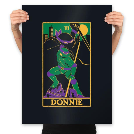 Donnie Tarot Card - Prints Posters RIPT Apparel 18x24 / Black