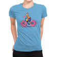 Donut Biking - Womens Premium T-Shirts RIPT Apparel Small / Turquoise