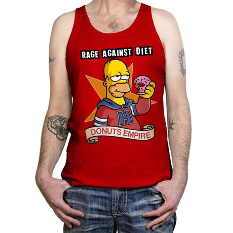 Donuts Empire - Tanktop Tanktop RIPT Apparel X-Small / Red