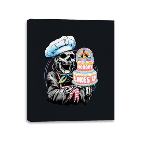 Doom Cake - Canvas Wraps Canvas Wraps RIPT Apparel 11x14 / Black