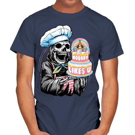 Doom Cake - Mens T-Shirts RIPT Apparel Small / Navy