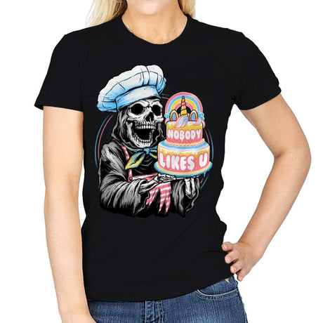 Doom Cake - Womens T-Shirts RIPT Apparel Small / Black