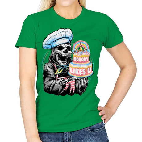 Doom Cake - Womens T-Shirts RIPT Apparel Small / Irish Green