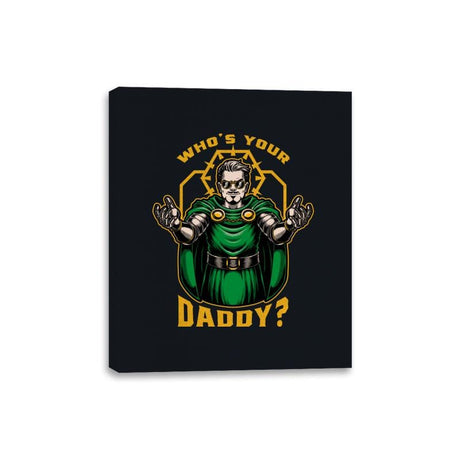 Doom Daddy Comic Villain - Canvas Wraps Canvas Wraps RIPT Apparel 8x10 / Black