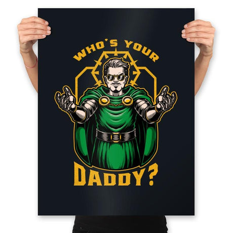 Doom Daddy Comic Villain - Prints Posters RIPT Apparel 18x24 / Black