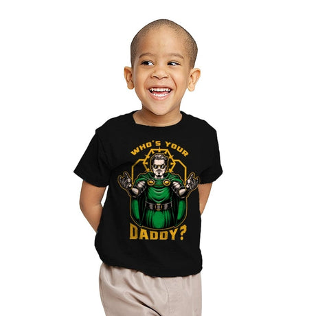 Doom Daddy Comic Villain - Youth T-Shirts RIPT Apparel X-small / Black