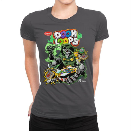 Doom Loops - Womens Premium T-Shirts RIPT Apparel Small / Heavy Metal