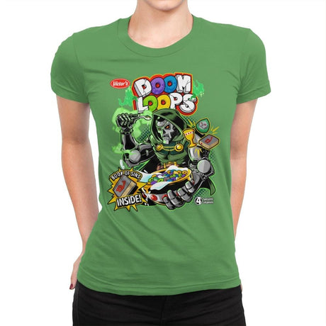 Doom Loops - Womens Premium T-Shirts RIPT Apparel Small / Kelly