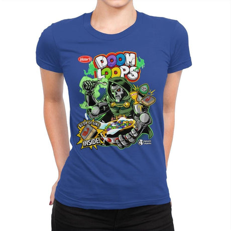 Doom Loops - Womens Premium T-Shirts RIPT Apparel Small / Royal