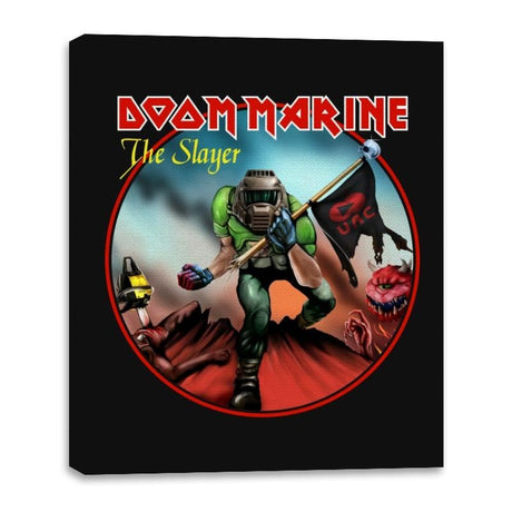 Doom Marine Cover - Canvas Wraps Canvas Wraps RIPT Apparel