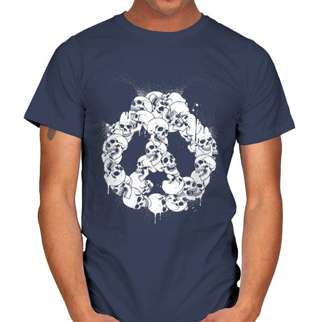 Doom Panda - Mens T-Shirts RIPT Apparel Small / Navy