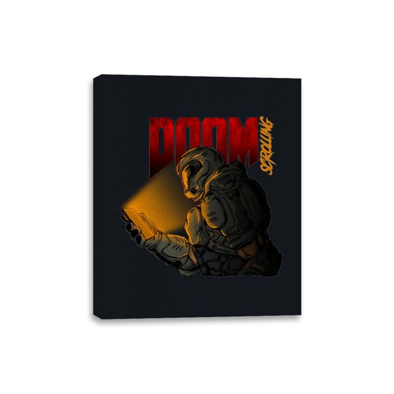 Doomscrolling - Canvas Wraps Canvas Wraps RIPT Apparel 8x10 / Black