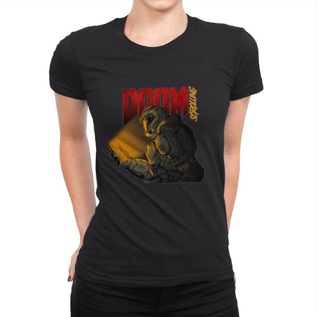 Doomscrolling - Womens Premium T-Shirts RIPT Apparel Small / Black