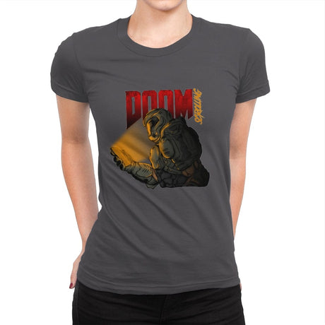 Doomscrolling - Womens Premium T-Shirts RIPT Apparel Small / Heavy Metal