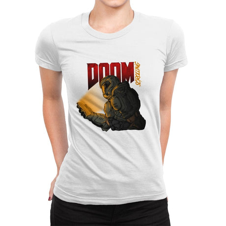 Doomscrolling - Womens Premium T-Shirts RIPT Apparel Small / White