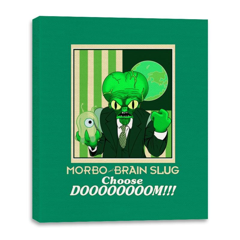 Doooooooom!!! - Canvas Wraps Canvas Wraps RIPT Apparel 16x20 / Kelly